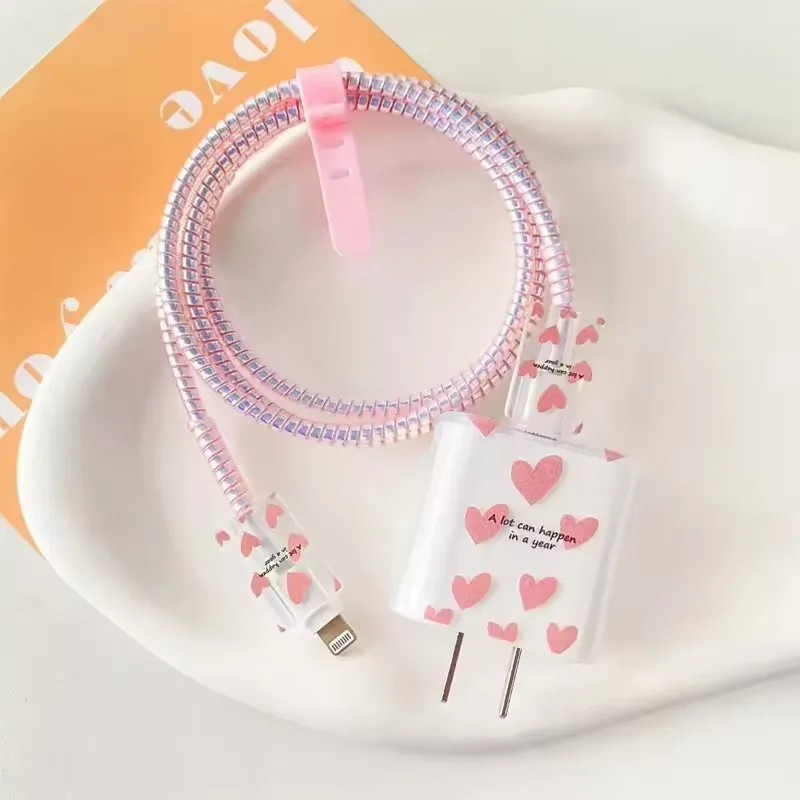 Case For Apple 18/20w charger protective case is applicable to iPhone 16/15/14/13 data cable head bite protector Shell