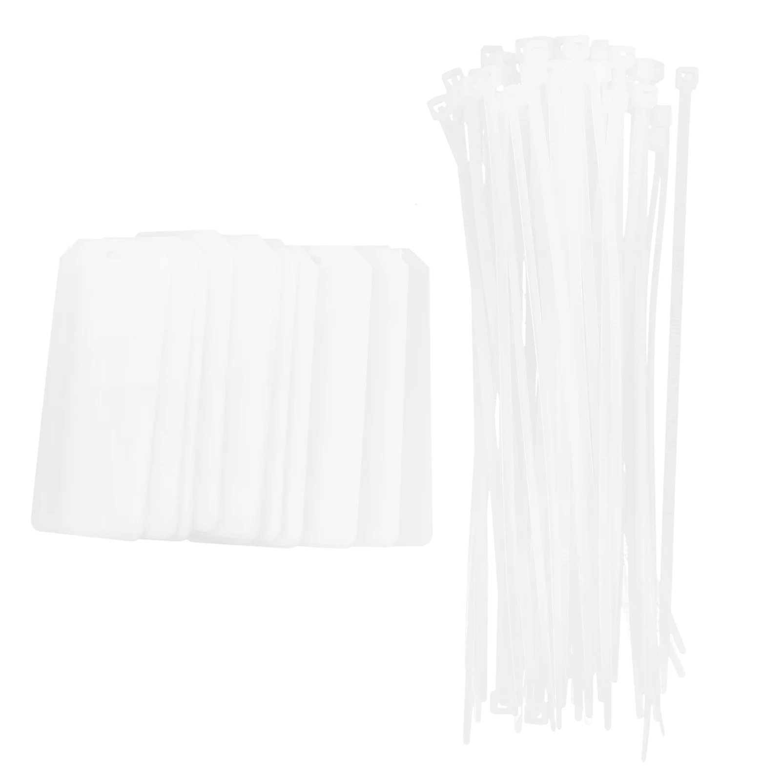 

50pcs Labels Cord Identification Writable Tags Network Cable Identifier Reusable Cable Management Tags For Usb