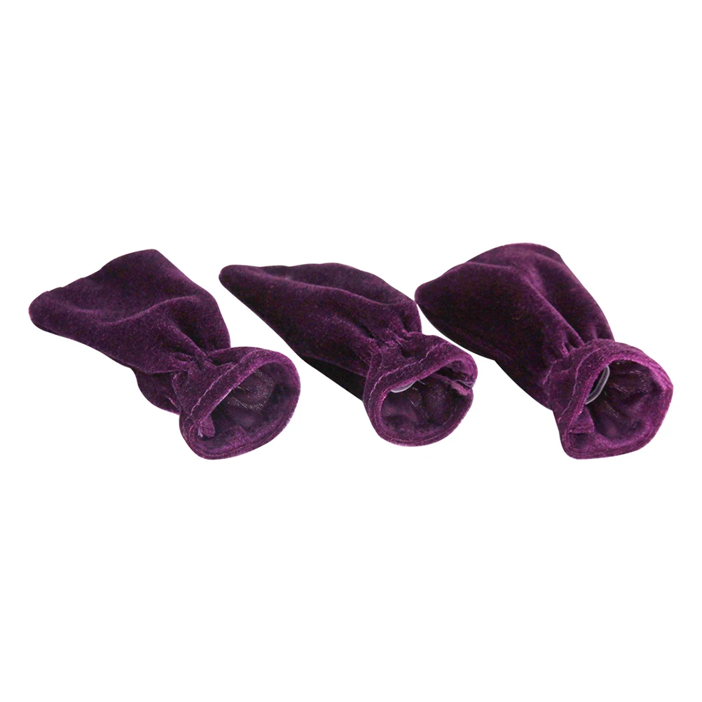 

3Pcs Purple Piano Pedal Protectors Pleuche Durable Anti Slip Elastic Band Tightly Fit Musical Instruments Decor