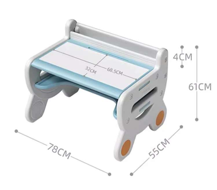 드로잉 보드 플라스틱 독서 활동 책상, 가구 및 의자 세트, 어린이 학습 테이블, 어린이 공부 책상