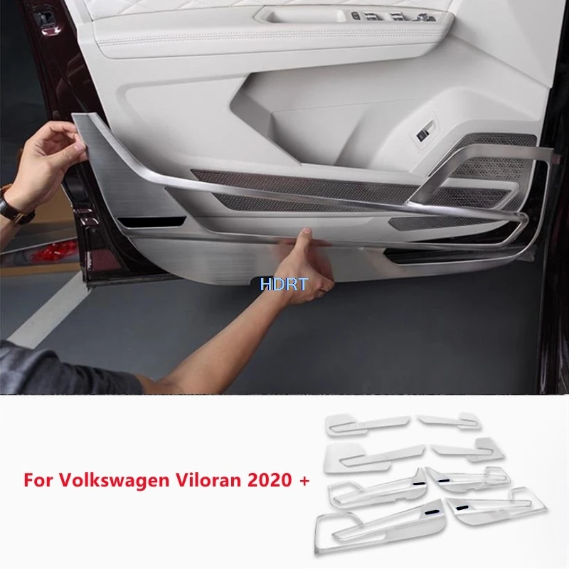 

For Volkswagen VW Viloran 2020 + Car Styling Door Anti Kick Pad Scratch Plate Sound Dust Proof Horn Gate Audio Cover Accessories