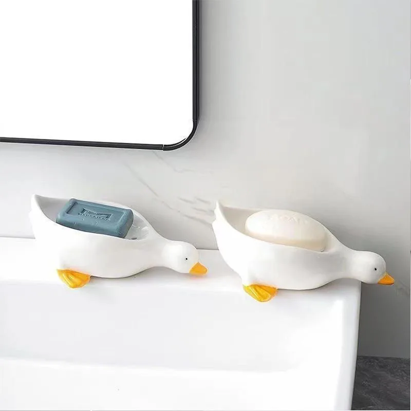 Cute little yellow duck soap box does not drain water senior bathroom sink new soap box duckling