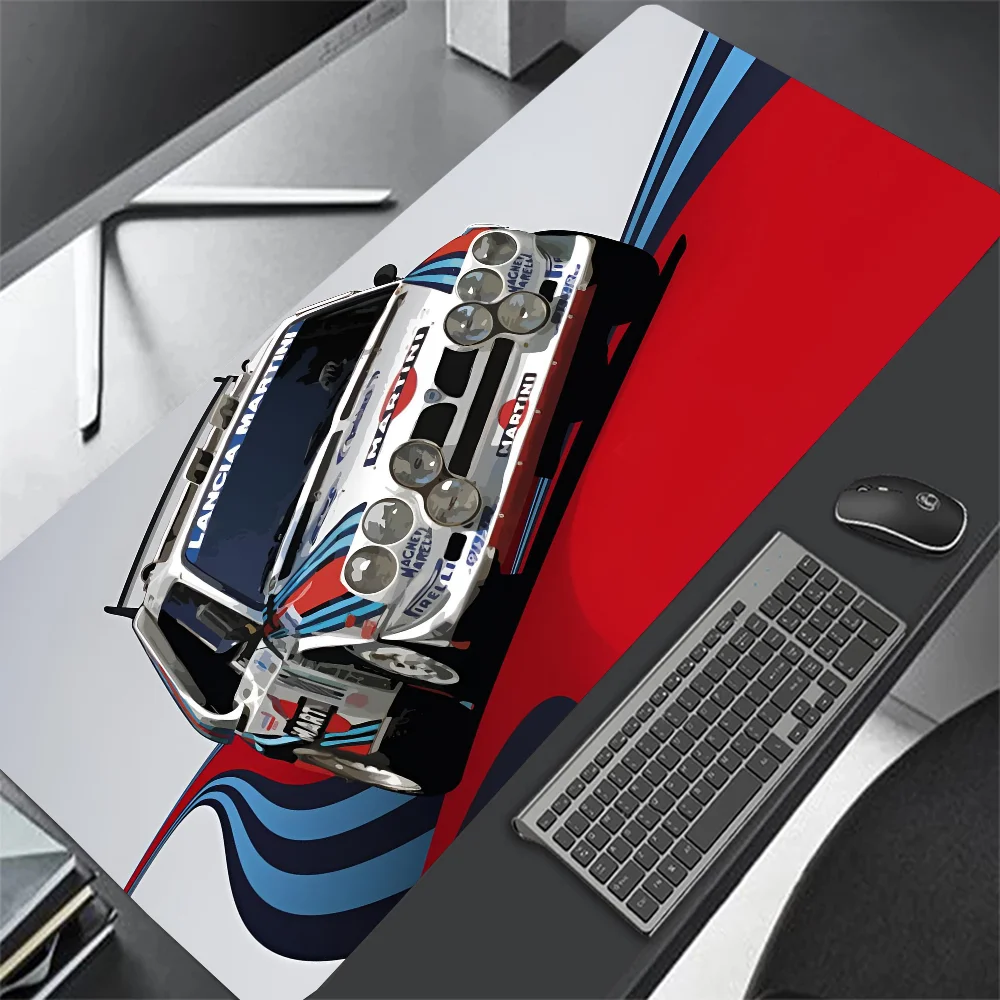 Martini Racing Car Logo Mousepad Mouse Mat Desk Mat With Pad Gaming Accessories Prime Gaming XXL Keyboard Pad Stitch Padding Mat