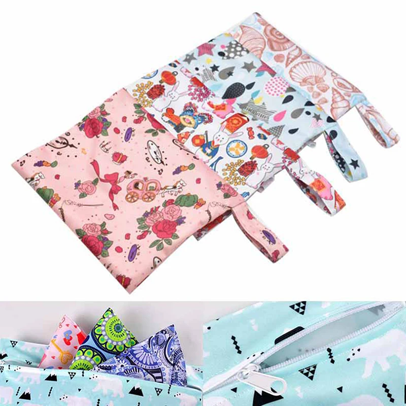 Women Sanitary Napkin Tampon Storage Bag Portable Waterproof Organizer Pouch Cartoon Pattern Sanitary Napkin Bag