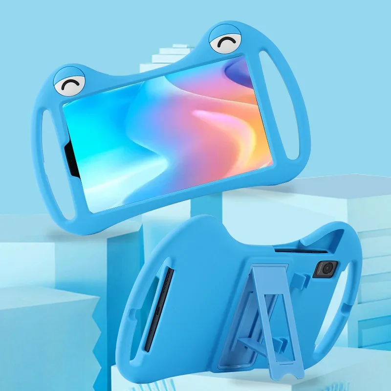 

Портативный Силиконовый чехол с подставкой для Samsung Galaxy Tab A9, 8,7 дюйма, детский чехол SM-X110, противоударный защитный чехол