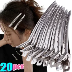 2/20pcs Hair Care Clips Stainless Steel Hairdressing Sectioning Clips Clamps For Hairdressing Barber Hair Cut Use Styling Tools