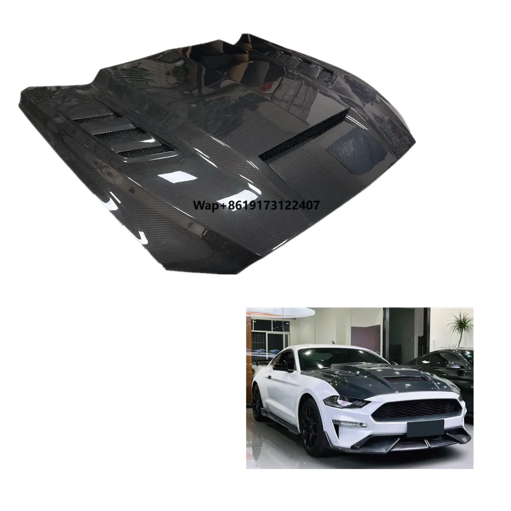 

Customized Car Engine Hood for Mustang Upgraded 2015-2017 Mustang Carbon Fiber Hood