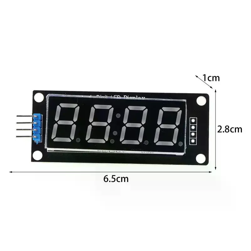 Modul Layar Digital LED TM1637 0.56 Inci 4 Bit, Modul Layar 7 Segmen, Modul Layar Jam Elektronik LED untuk Arduino