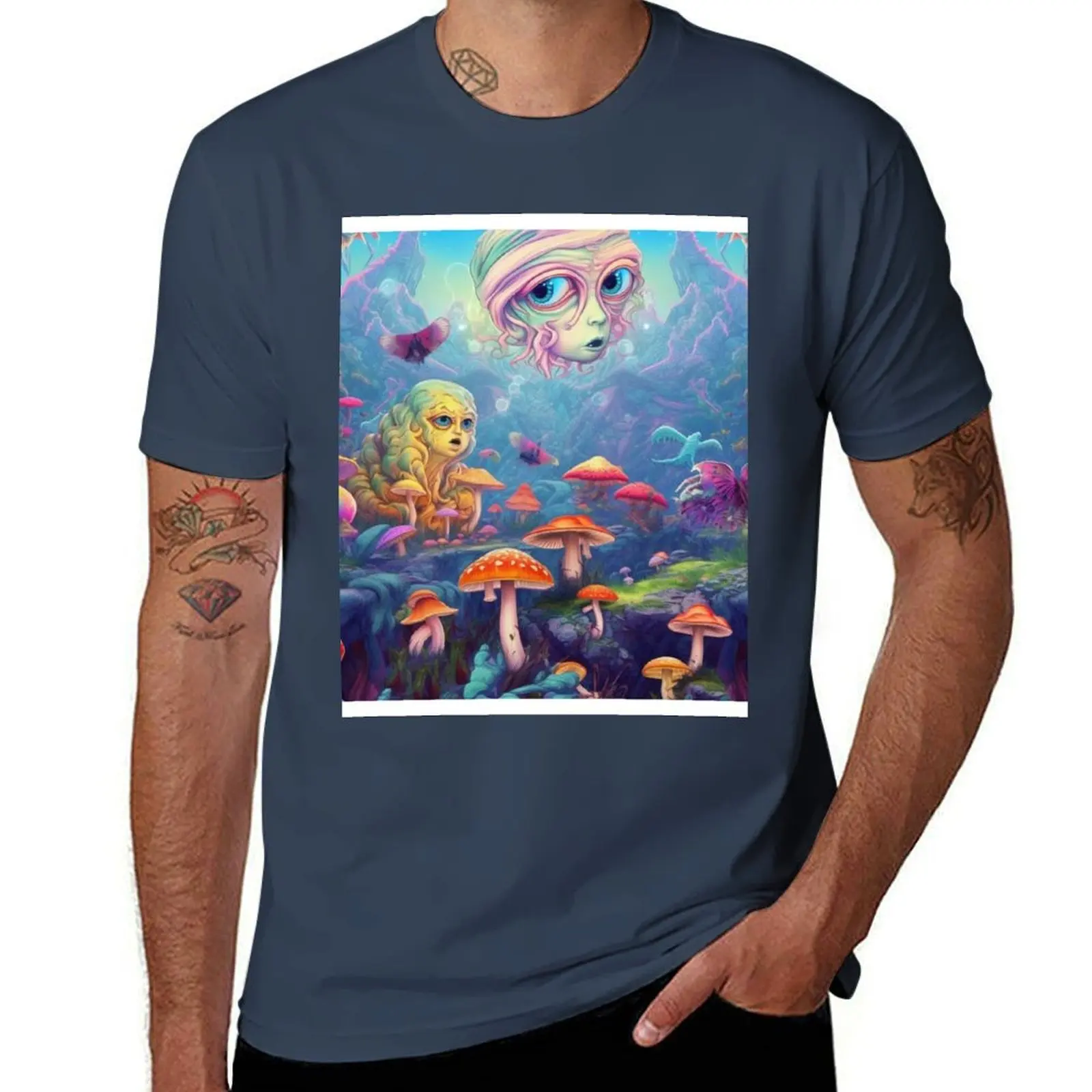 

Underwater dmt shrooms entities T-Shirt funny t shirts dark humor cotton t shirt man cotton t shirts man 100% T-Shirt