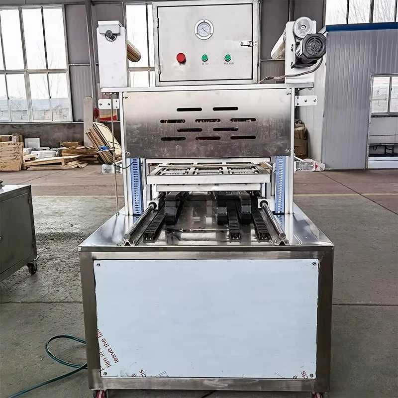 Factory Sale Vacuum Tray Sealer Modified Atmosphere Skin Packaging Pack Machine Auto Vacuum Food Meal  Bowl Cups Sealing Machine