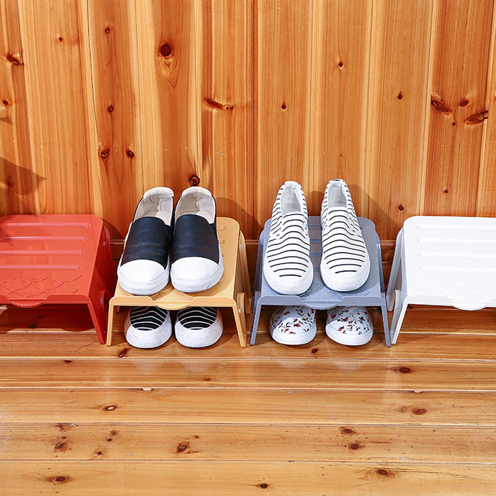 

Simple Shoe Rack Hanging Slot Organizer Closet Shelf Storage Shoes Nonslip Japanese-style
