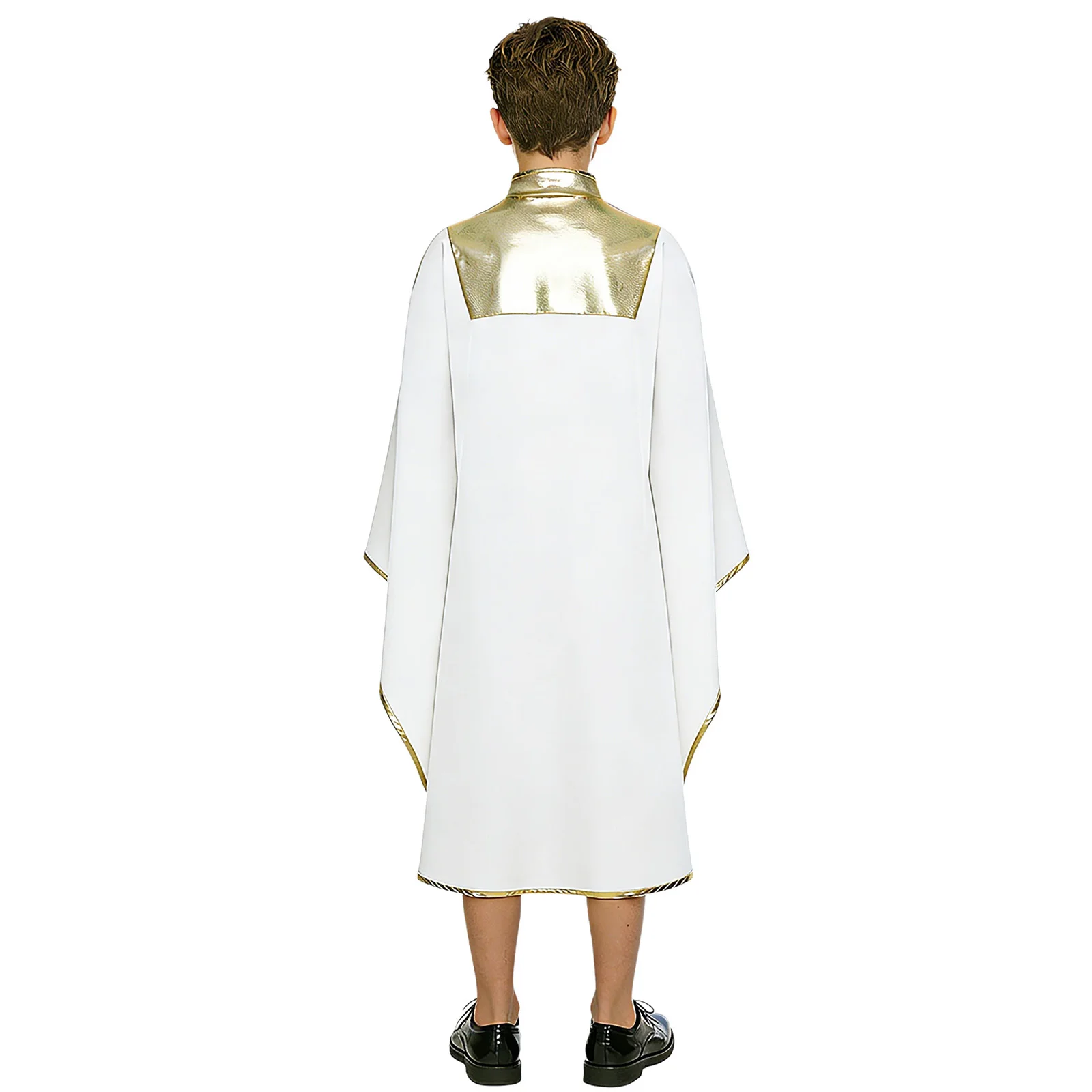 Boys Girls Muslim Robe Choir Worship Praise Dance Costume Christian Priest Cosplay Performance Theme Party Costume Metallic Gown - view 5