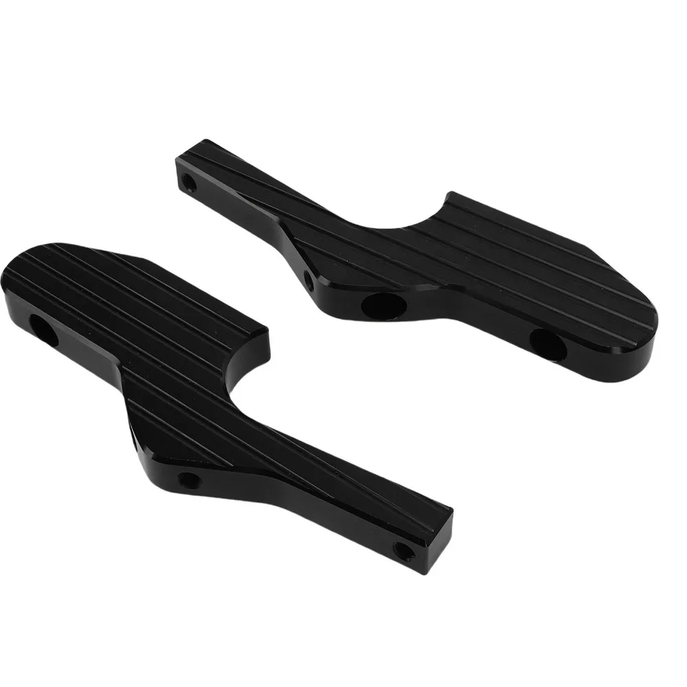 2pcs Aluminum Alloy Passenger Foot Peg Extensions Black Left Right Side Extended Footpegs Passenger Footrest Footpeg Extensions