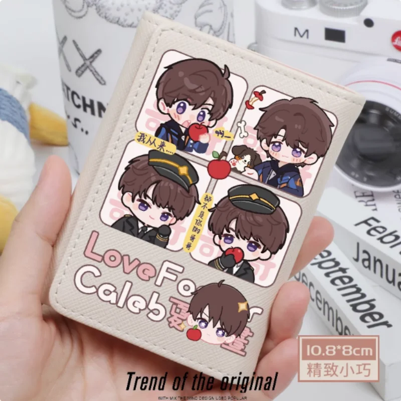 

Anime Caleb Love and Deepspace Apple Fashion Wallet PU Purse Card Coin Hasp Money Bag Cosplay Gift B2162