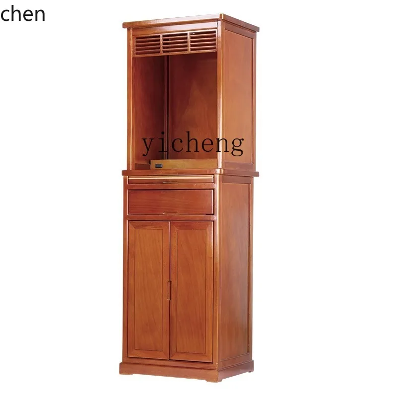 HT household Chinese cabinet shrine Guanyin Buddha statue offering table God of Wealth offering table