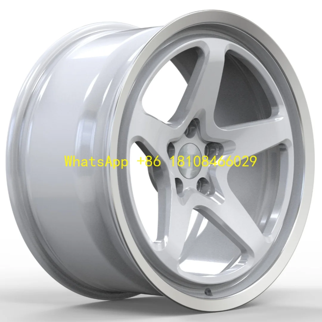 

Customized 18-22 Inch Gloss Silver Aluminum Alloy Forged Wheels 9.5J Five Spoke Design with 40mm ET New Car Wheels 4-Piece Set