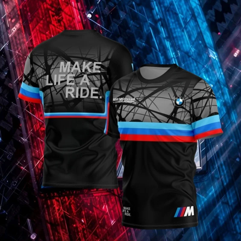 

Бестселлер 3D трикотажные изделия BMW с короткими рукавами, мужские и женские летние дышащие быстросохнущие спортивные футболки, одежда для велоспорта и гонок
