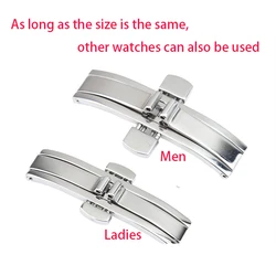 Mod Longines Tissot Watch Parts Watch Clasp Watchband Buckle Stainless Steel Buckle Watch Accessories Double Press Butterfly