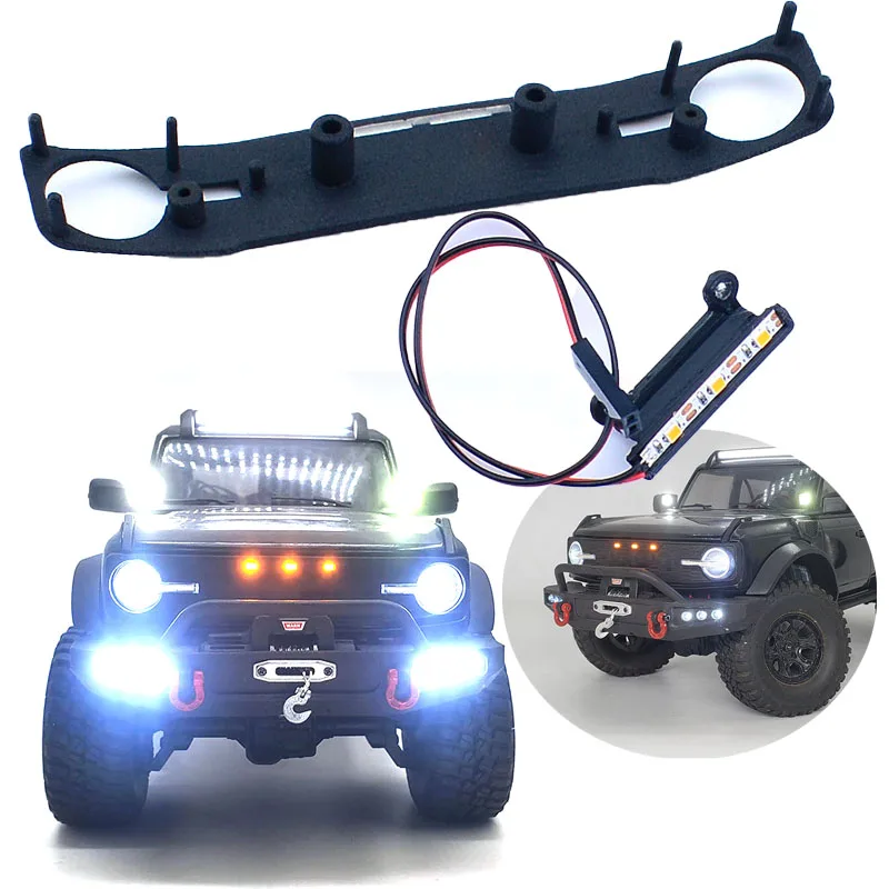 TRX4M LED 5V Front Air Grille Light Set for 1/18 RC Crawler Car Traxxas TRX4-M Bronco Upgrade Parts