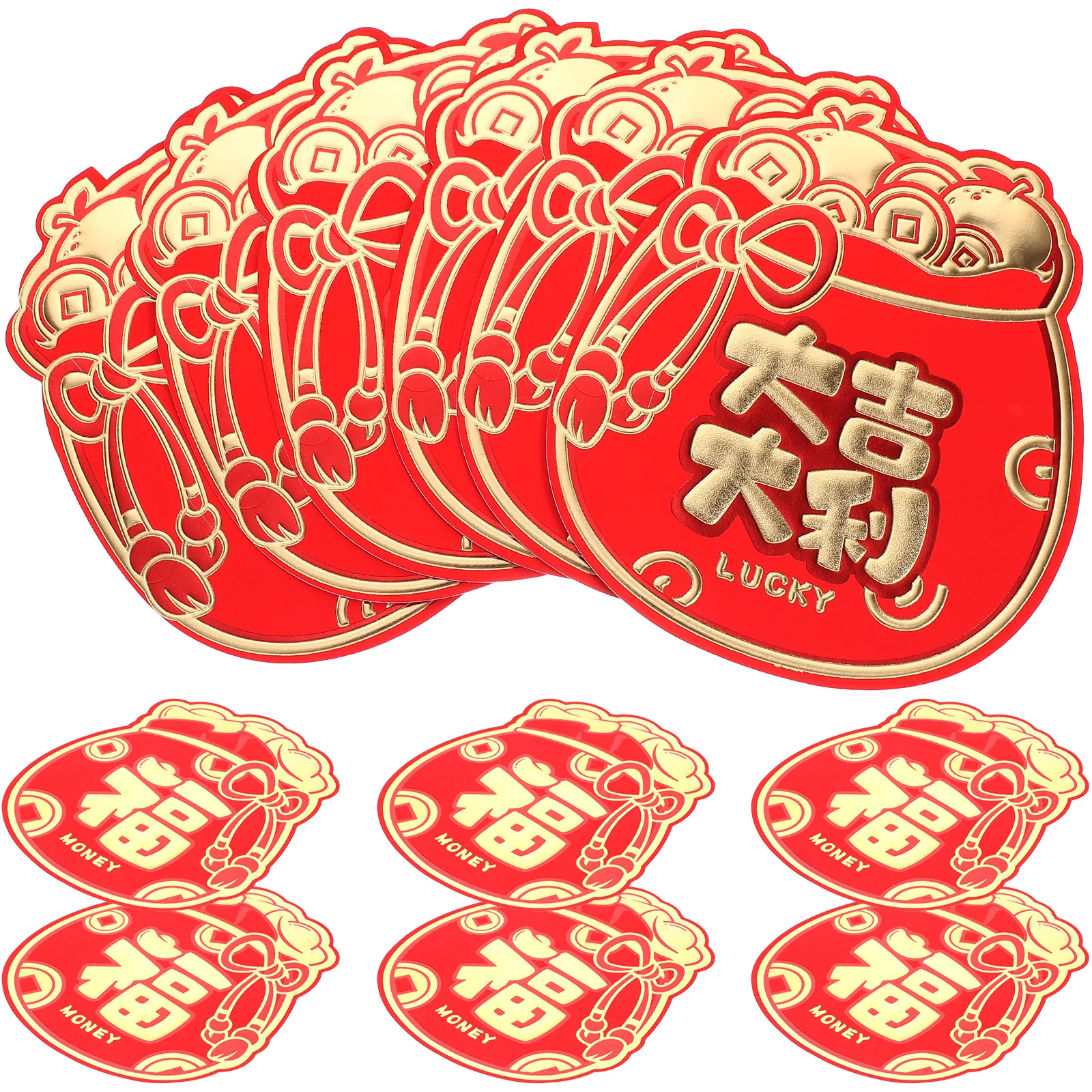 

12Pcs Red Envelopes Lucky Money Packets Chinese New Year 2024 Dragon Design Wedding Gifts Traditional Red Packet Ideas