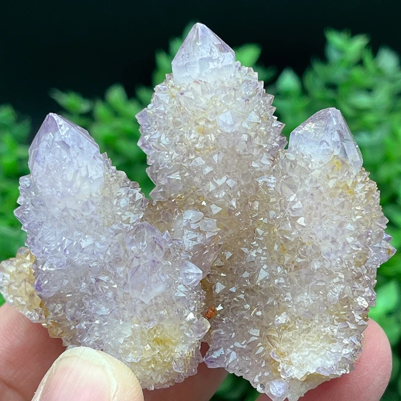 100% Natural South African Amethyst Cactus Quartz Crystal Cluster Gemstones and Crystal Healing Crystal Quartz Gemstones