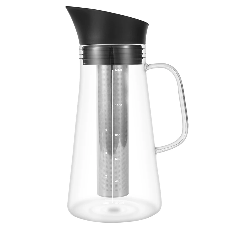 

Cold Brew Coffee Maker Hot & Cold Dual-Function Coffee Maker Cold Extract Ice Brewed Water Bottle Filter Coffee Pot