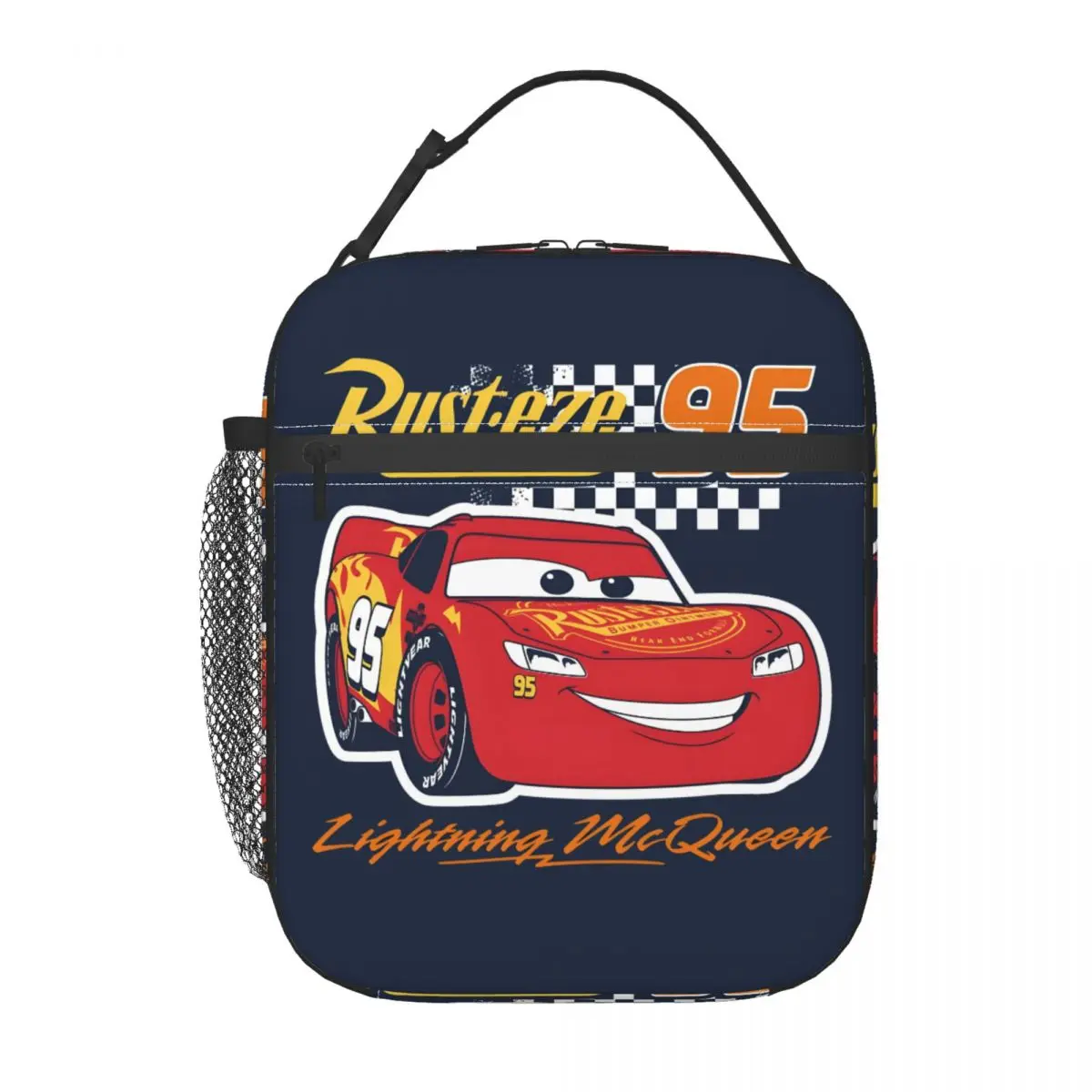 

Custom Lightnings Anime McQueens Lunch Bag Women Thermal Cooler Insulated Lunch Box for Student School