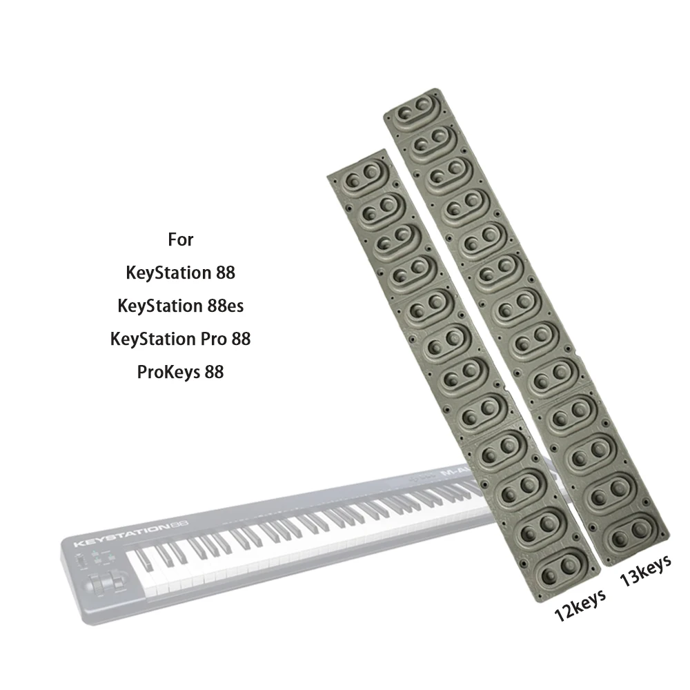 

Проводящие резиновые полоски для M-Audio KeyStation 88 88es Pro88 ProKeys 88 12keys/13keys Проводящие контакты Силиконовый контакт для клавиш