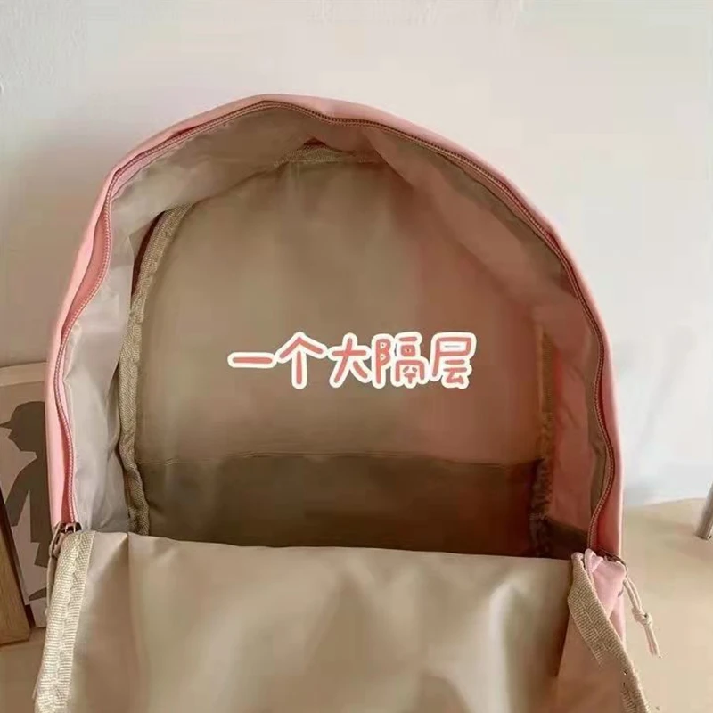 Bags for Women Backpack Purses Nylon Waterproof Schoolbag for Teen Girls Large Capacity Rucksack Cartoon Rabbit Mochila Bolsa