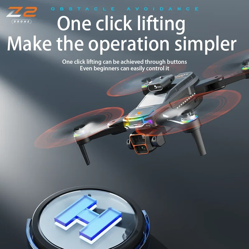 New Z2 Outdoor Drone 4K HD Professional with Servo Gimbal LCD Screen Control Brushless Foldable RC Quadcopter Optical Flow Wifi