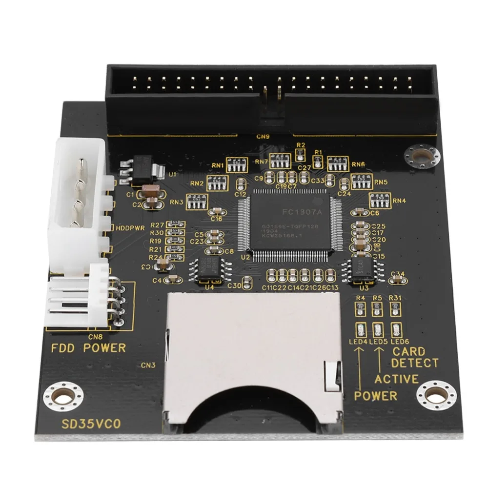 High Speed 3.5 Inch SD Memory Card Adapter 40Pin Male Plug and Play Secure Digital Converter SD To IDE Adapter Hard Disk Drive