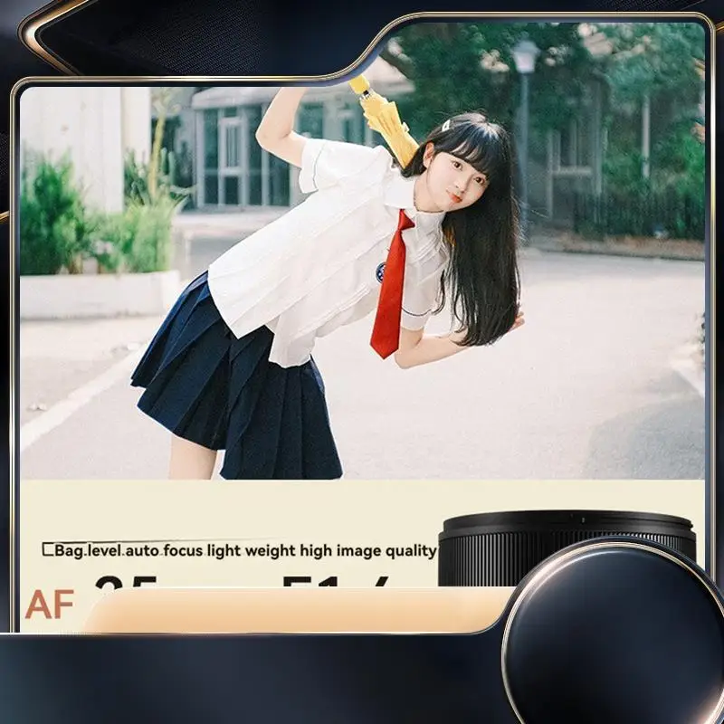 

Autofocus Portrait Prime Lens Autofocus Camera Portrait Prime Lens AF 35Mm F1.4 Half Frame For Fuji XF Mount-N34R