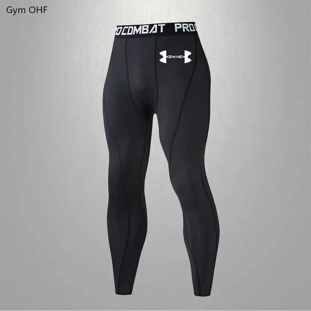 Ad--Sports fitness, training, quick drying, breathable, super elastic men's tight pants