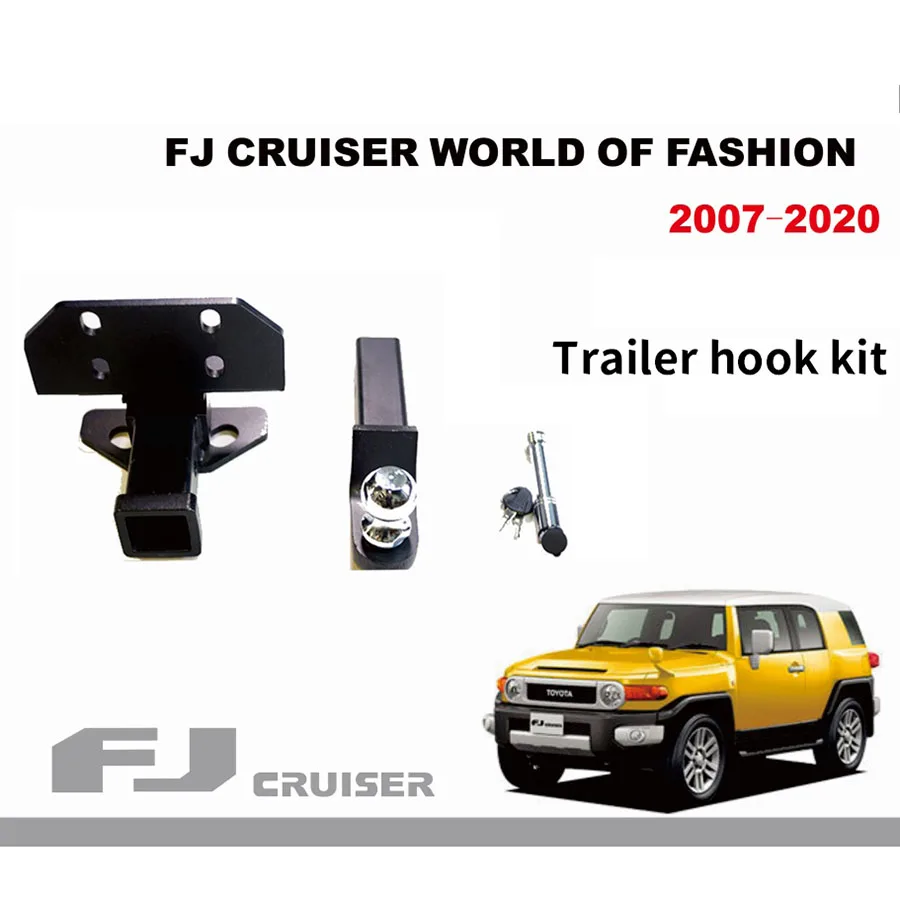 2007~2020 For Toyota FJ Cruiser Towing Bars Kit Chrome-molybdenum Steel FJ Cruiser Trailer Hook Tow Hook Modification Accessorie