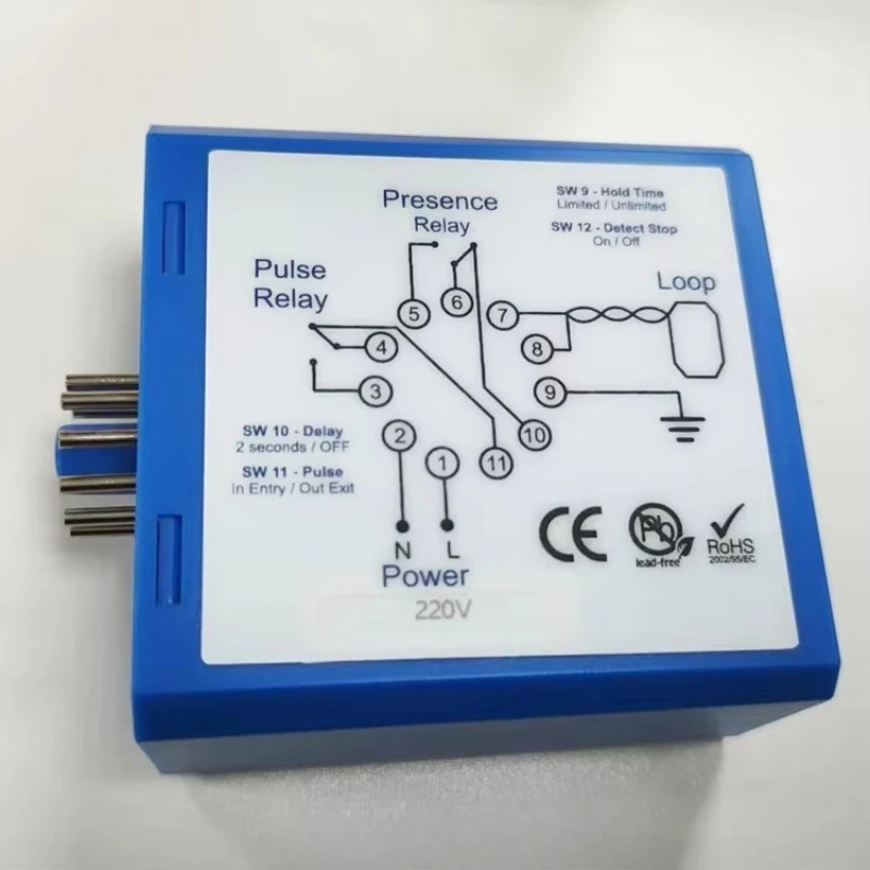 Mais novo detector indutivo de loop único detector de veículo PD-182 AC