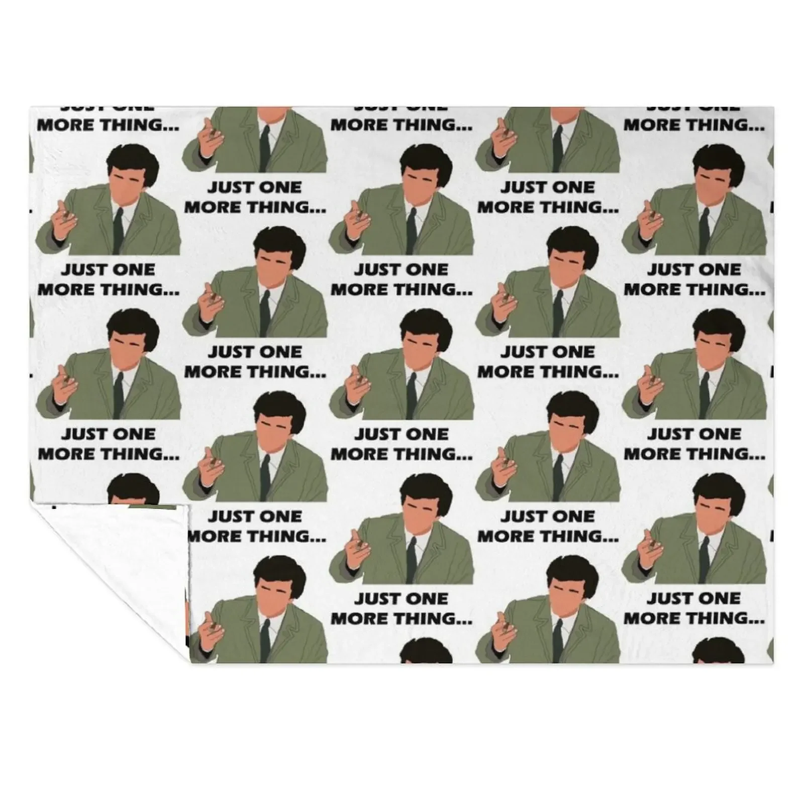 

Columbo Just One More Thing (Black) Throw Blanket halloween Summer warm for winter Furry Blankets