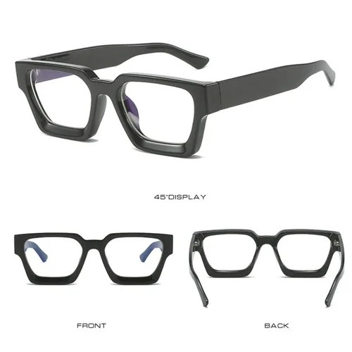 Imagen 2 del producto Gafas de lectura cuadradas Retro para hombre y mujer, lentes ópticas con bloqueo de luz azul para ordenador, presbicia