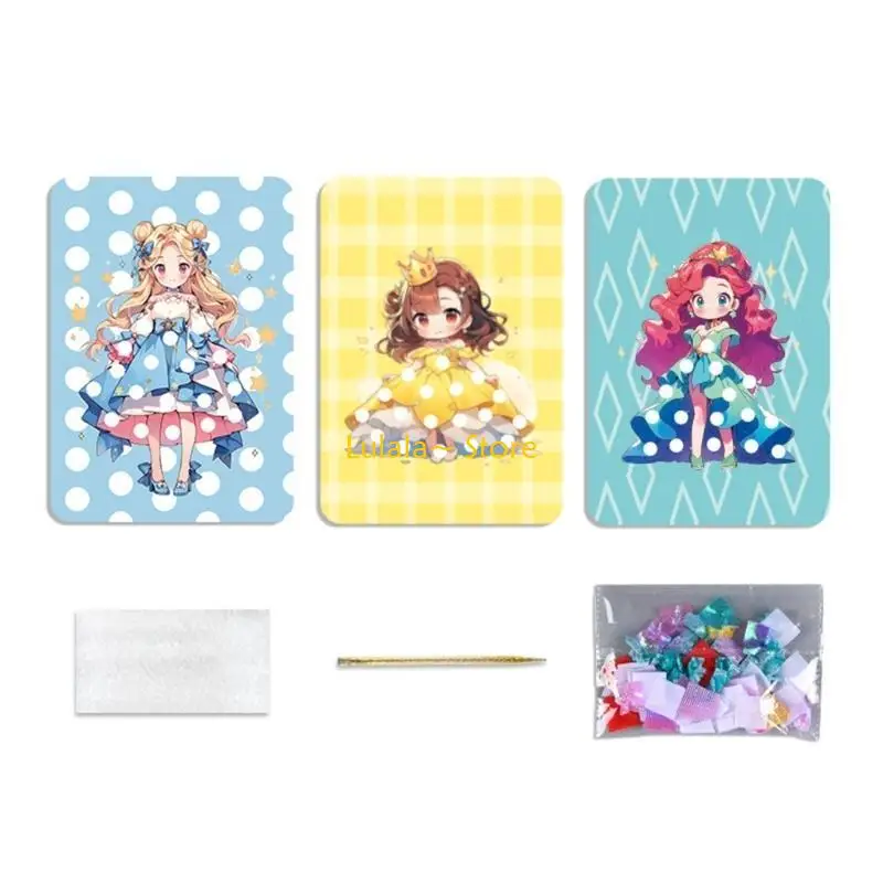 y4qa 공주 드레스 up poking book girl fun uncuncture poking book 3-8 년 어린이