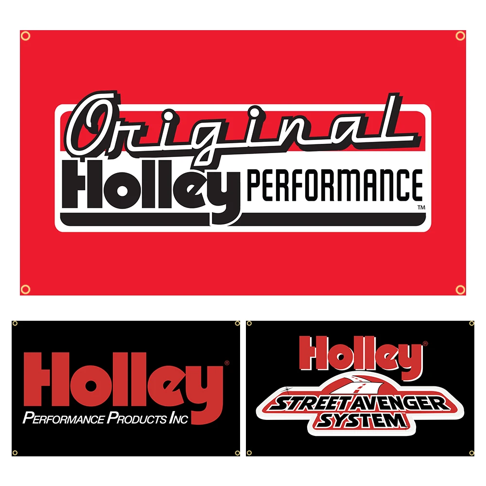 90x150cm Holleys PERF PROD PERFORMANCE PRODUCTS Flag Polyester Printed Racing Car Decoration Banner Tapestry