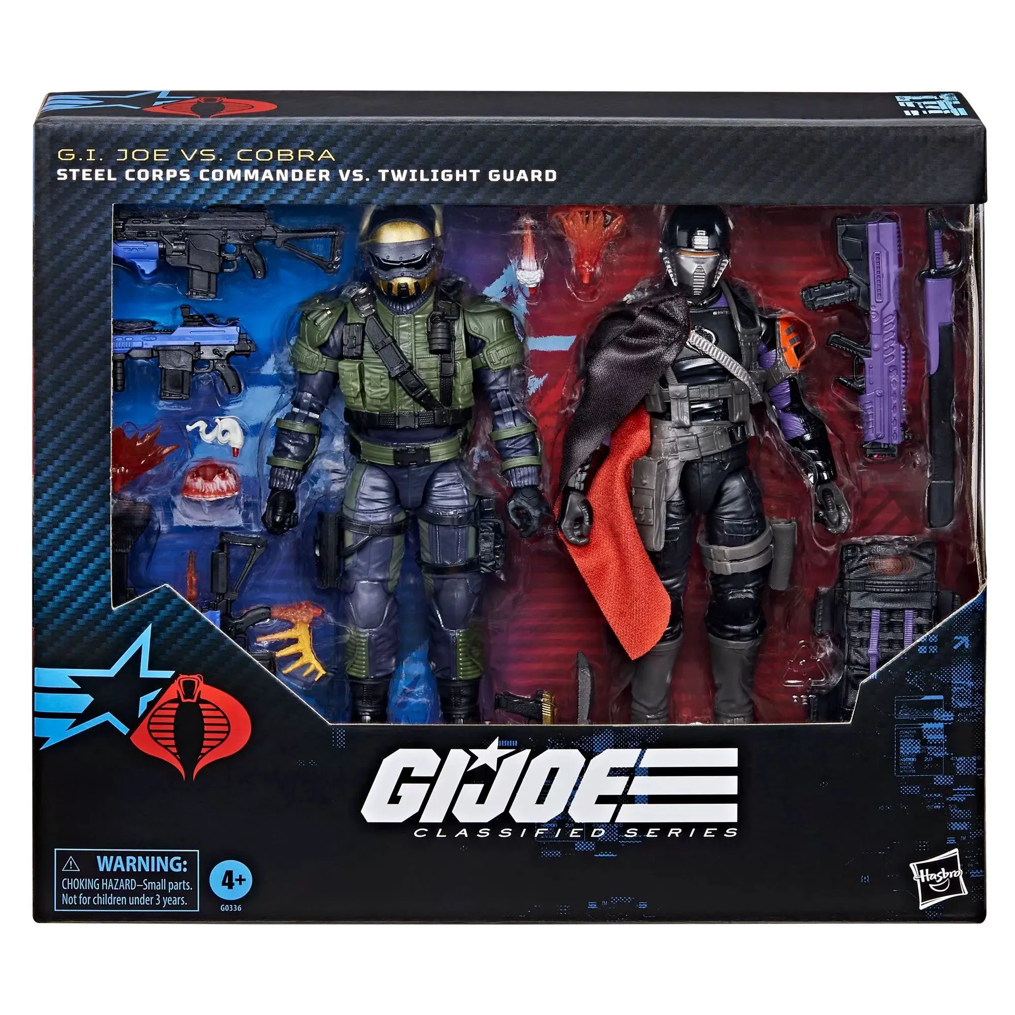 Hasbro GI. Joe geclassificeerde serie # 141 Steel Corps Commander VS Twilight Guard 2-pack 6-inch actiefiguur cadeau