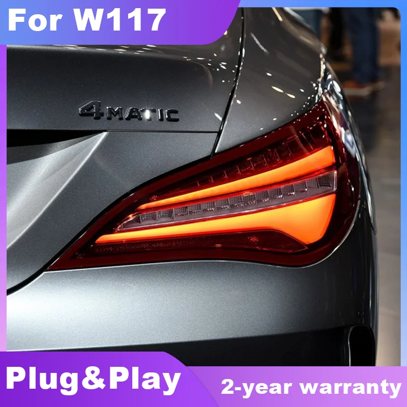 Car Styling LED Taillights Asembly for Benz CLA W117 2013-2019 Plug and Play with LED Running Turning Rear Tail Light