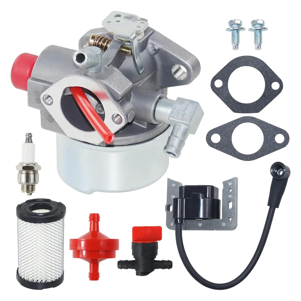 640339 Carburetor with 35066 Air Filter for Tecumseh 4 Cycle Veritical Engines LV148XA, LV156EA, LV156XA, LEV90, LV148EA