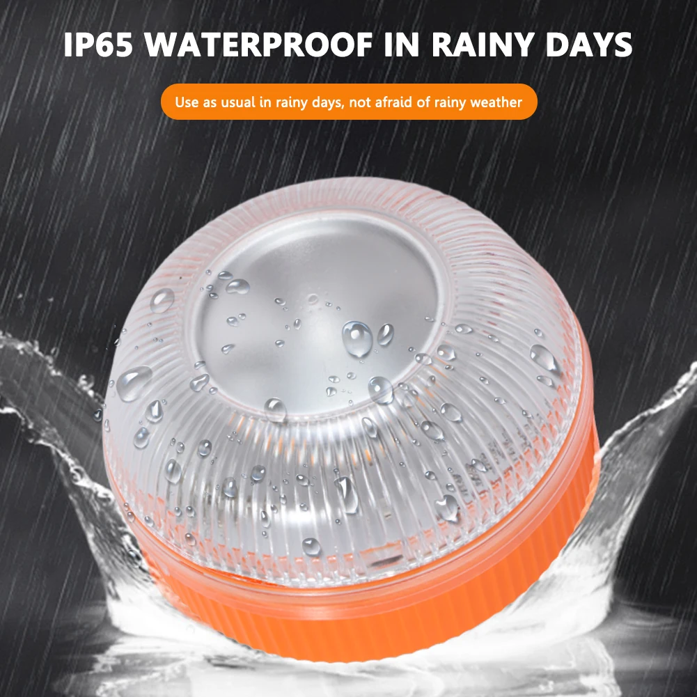 

Rechargeable V16 Explosion Flashing Light LED Car Emergency Light Flash Light Magnetic Induction Strobe Flashing Warning Light