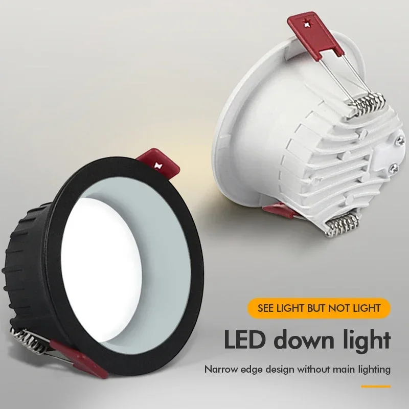 

Dimmable LED Downlight 7W 12W 15W Anti Glare LED Spot Light AC220V 110V LED Decoration Ceiling lights for indoor Room Spot lamps