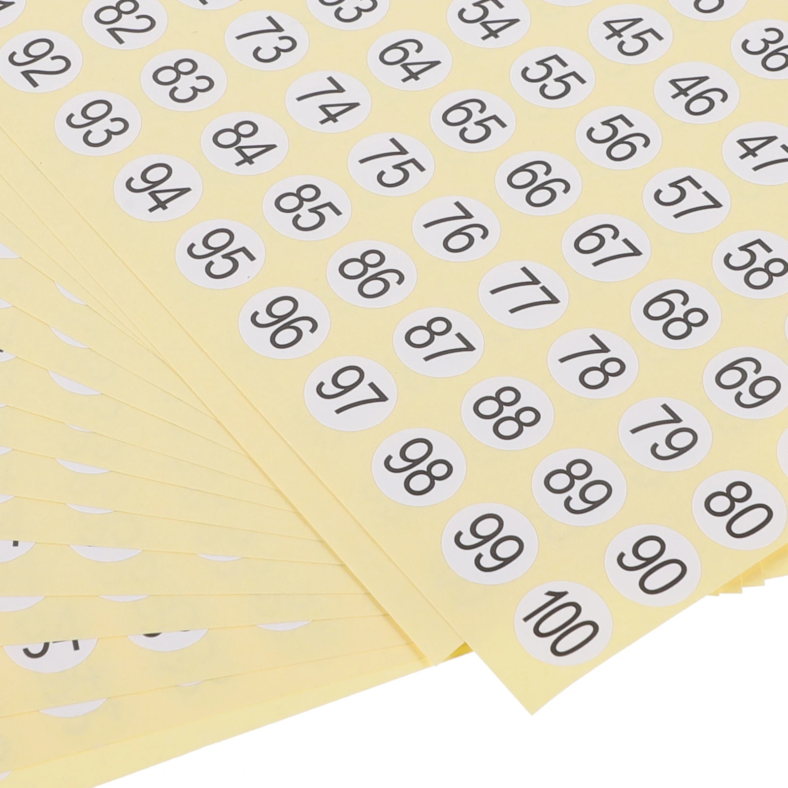 

15pcs Digital Labels Number Stickers Self-Adhesive Numbered Labels for Home Office School Storage Organization Classification