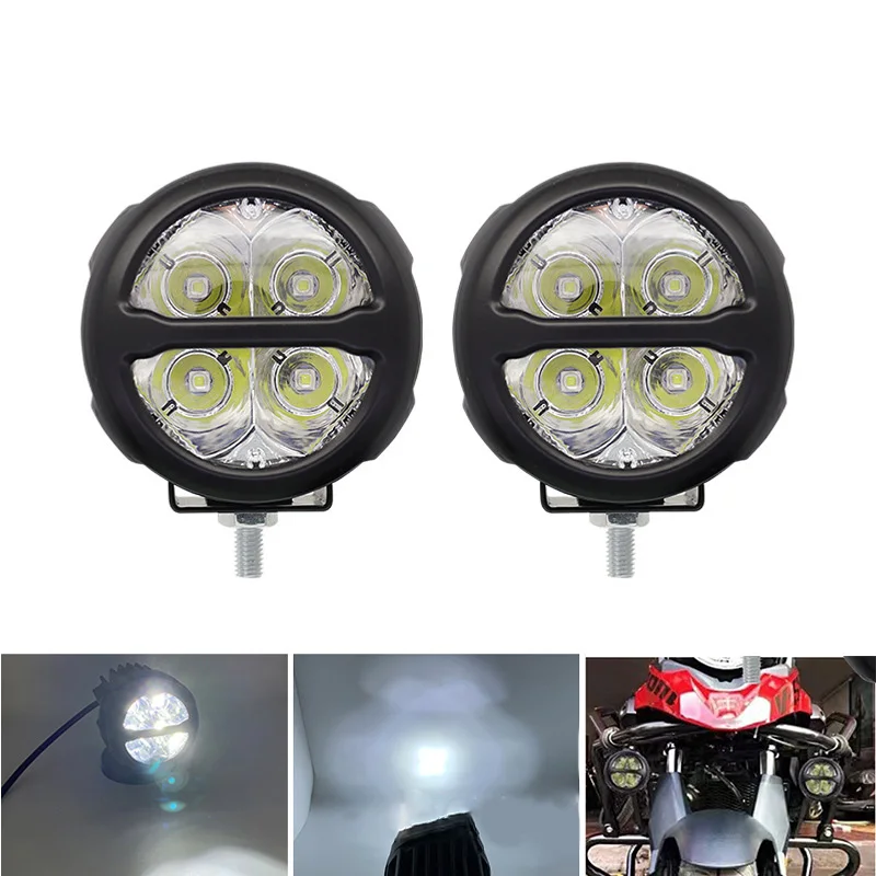 40W Led Motorcycle Headlight 4 Led Moto Led Lamps for Enduro Motorcycles Fog Lights External 12V 24V Led Driving Lights