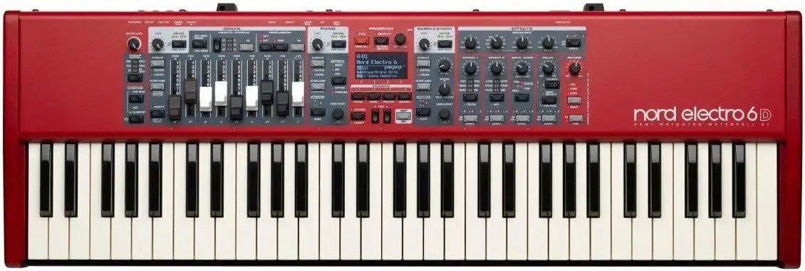 

AMS NELECTRO6D 61 Key Waterfall Keyboard Semi Weighted Keybed Renewed Premium Quality