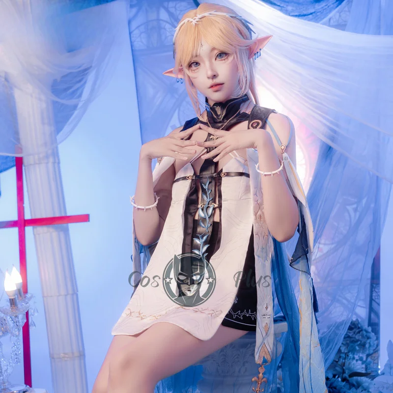 Wuthering Waves Cartethyia Cosplay Costume Full Set Halloween Anime Party Carnival Masquerade Game Play Role Clothes Clothing