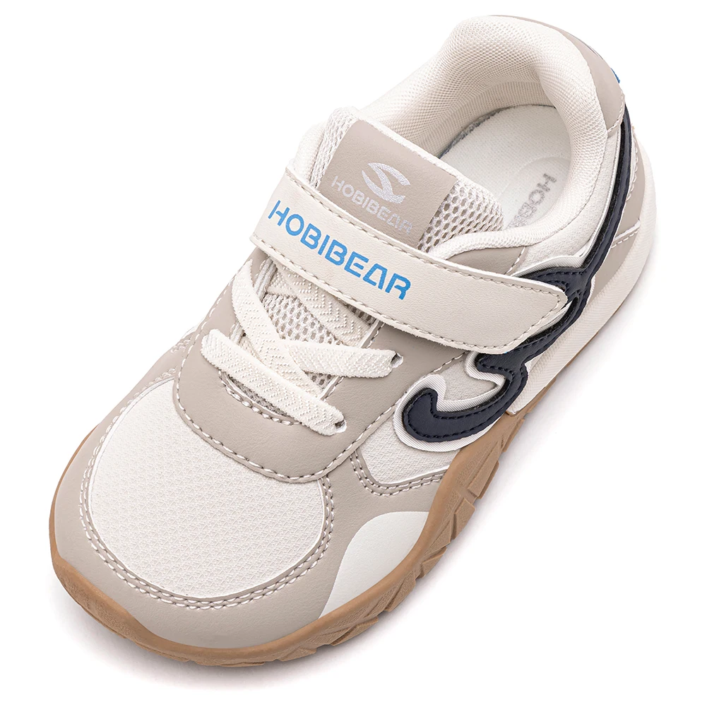 HOBIBEAR Kinder-Sneaker mit breiter Zehenbox, Kleinkind-Sneaker mit Klettverschluss, atmungsaktive Wanderschuhe, rutschfeste, leichte, sportliche Outdoor-Sneaker – Detail 1