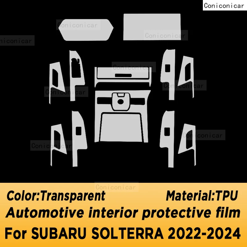 Car Accessories For SUBARU SOLTERRA 2022-2024 Center Console Protective Film Gearbox Panel Sticker Anti-scrath Protection Cover